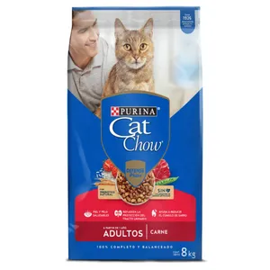 CONCENTRADO CAT CHOW ADULTOS CARNE X 8 KG