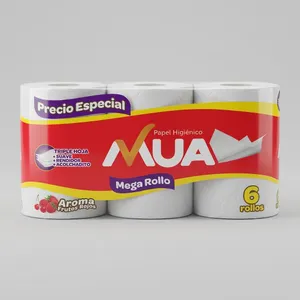 PAPEL HIGIENICO MUA MEGA ROLLO PRECIO ESPECIAL 6UNI