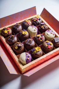 Caja de Besos de Moza del Mes Morado (16 unidades)
