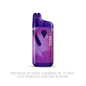 Vapeador Electrónico Vuse Go Con Nicotina Grape Ice 8000 Puffs X 1 Und