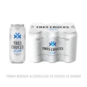 Cerveza Tres Cruces Light Sixpack Lata X 473 Ml