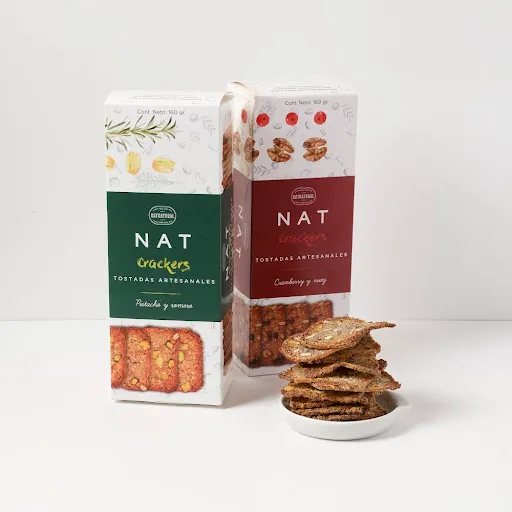 Galletas Nat Crackers 160 grs - Mestiere | Panadería Artesanal
