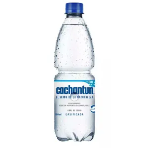 Agua mineral con gas Cachantún 600 ml