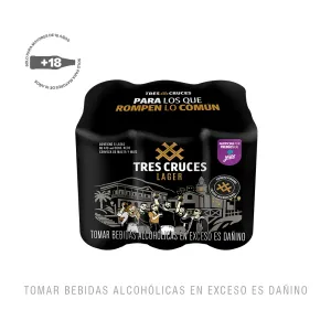 Cerveza Tres Cruces Six Pack Lata 473 ml