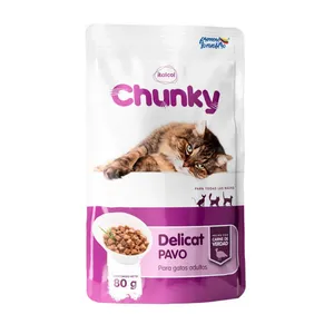 ALIMENTO HUMEDO DELICAT CHUNKY TROZOS PAVO X 80 GRS