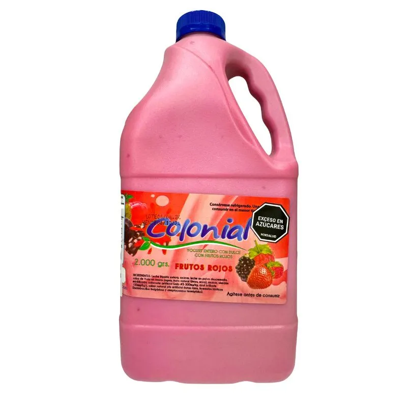 Yogurt colonial frutos rojos x 2000 grs Yogurt colonial frutos rojos x 2000 grs