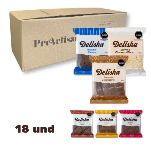 Pack Brownie Surtido x 18 und Pack Brownie Surtido x 18 und