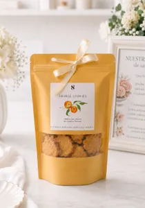 Doypack Mediano  galletas naranja