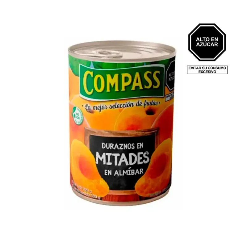 Conserva Duraznos En Mitades Compass 820 Gr