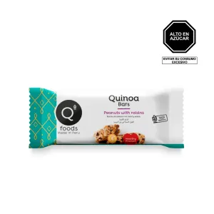 Barra De Cereal Con Maní Y Pasas Quinoa Bars X 30 Gr