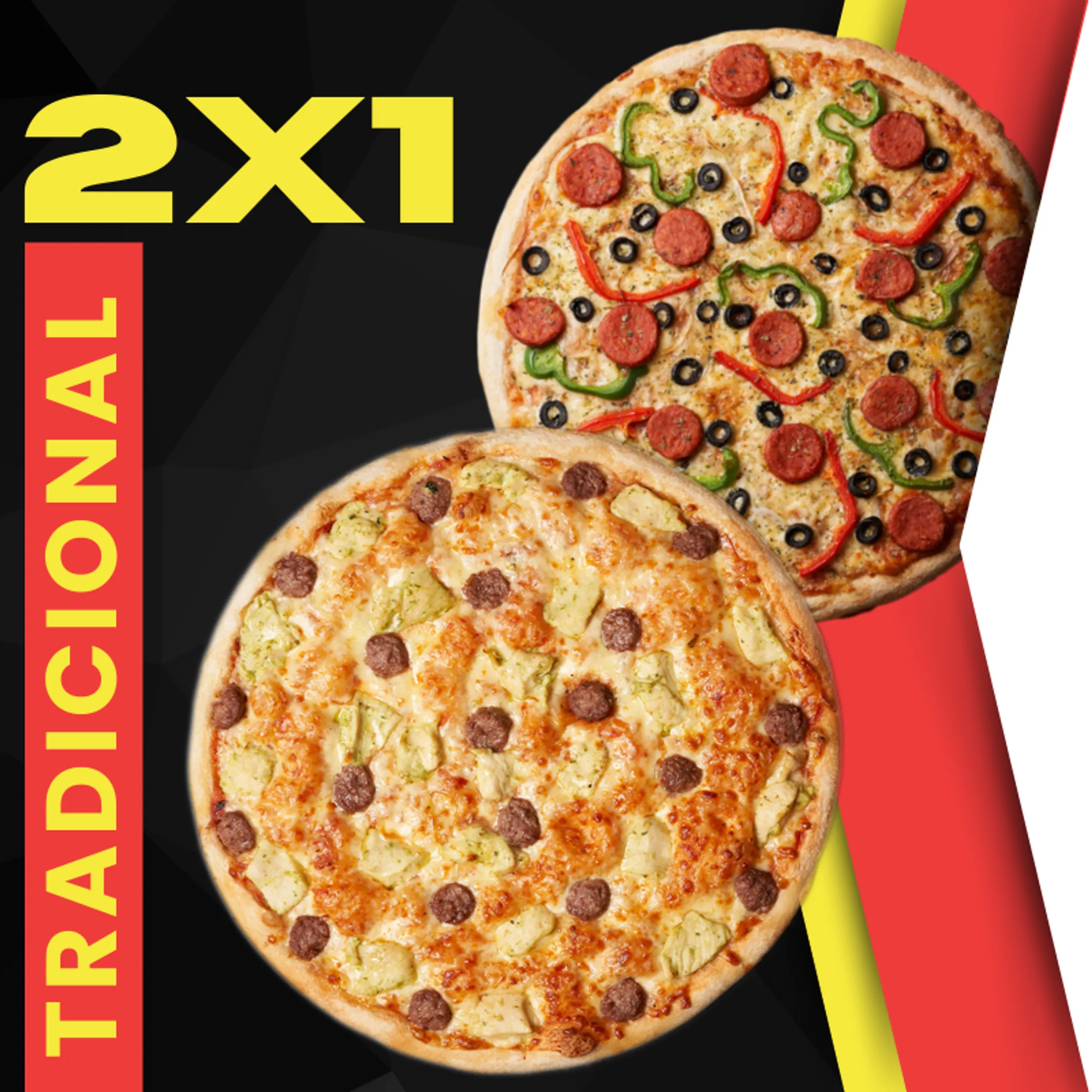 2x1 Tradicional $14.990 - Milano's Pizza | 🍕La felicidad esta