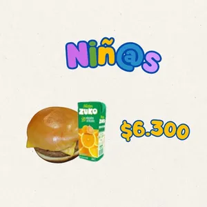 Promo Hamburguesa Niñ@s