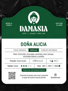 Cafe granel 500 GR Damasia Doña Alicia