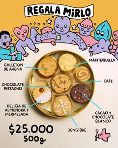 Caja de galletas navideñas