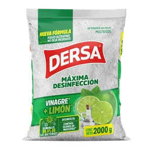 DETERGENTE DERSA PODER MULTIUSOS VINAGRE+LIMON 2000G DETERGENTE DERSA PODER MULTIUSOS VINAGRE+LIMON 2000G
