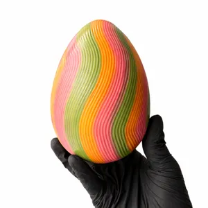 Huevo de Pascua Pintado | Chocolate Semiamargo con Crunchie