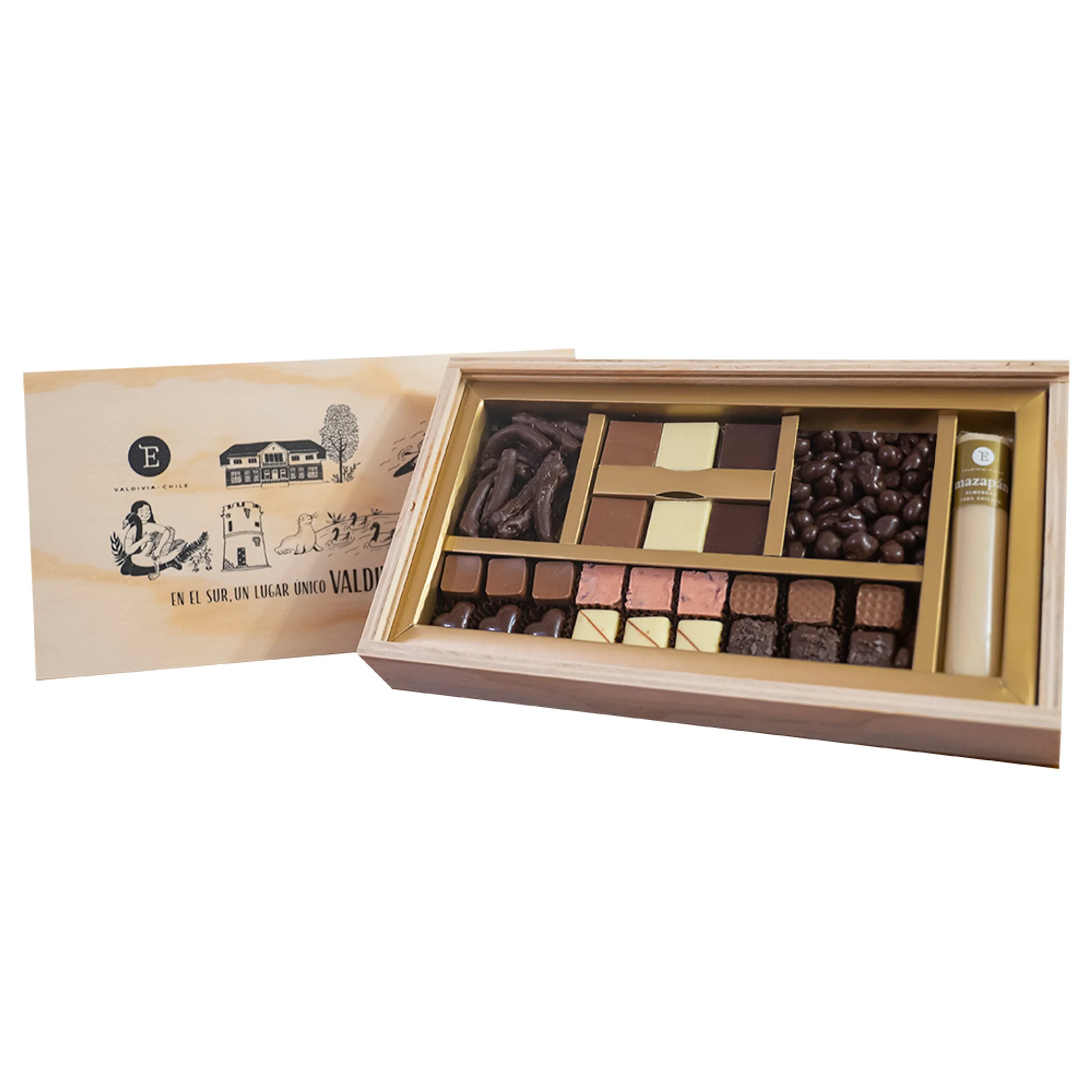659 - Caja selección 590 gr. - Chocolatería Entrelagos