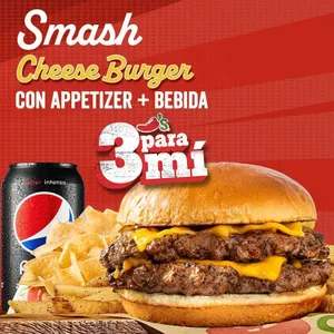 3 PARA MI Smash Cheese Burger Box