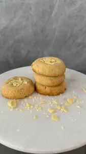 Galletón de chocolate blanco keto