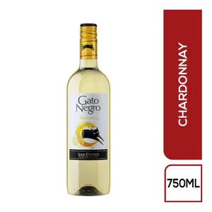 VINO SAN PEDRO GATO NEGRO CHARDONNAY X 750 ML