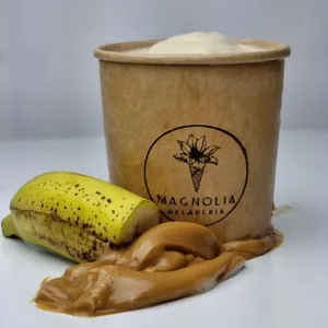 Helado de plátano manjar