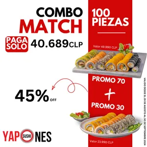 Combo Match 100 PIEZAS