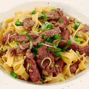 Fetuccini Filete y Trufa.