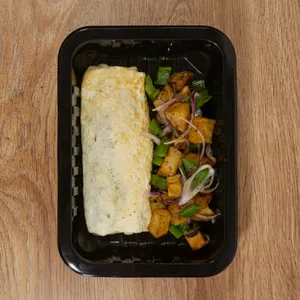 Omelette de claras de espinacas