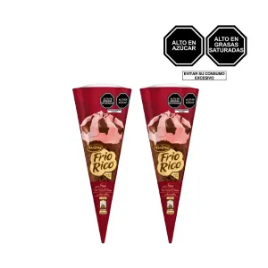 Pack 2 Helado Frio Rico Fresa Huaura 120 ml