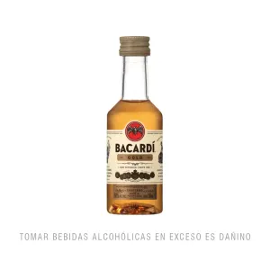 Mini Ron Bacardi Gold X 50 Ml