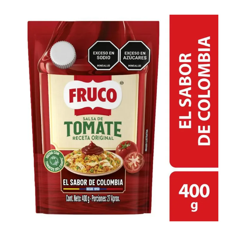 SALSA DE TOMATE FRUCO X 400 GRS DOYPACK SALSA DE TOMATE FRUCO X 400 GRS DOYPACK