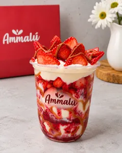 Super Fresas con Crema Vitalú (12oz)