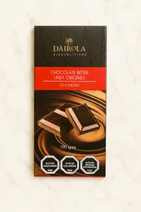 Barra bitter 73% cacao premium 100 grs