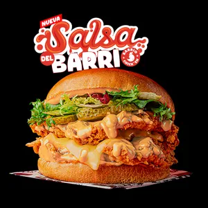 Doble Chicken Burger Del Barrio