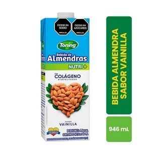 Bebida de almendras toning vainilla x  946 ml con colágeno