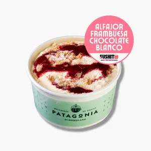 Heladito Alfajor Frambuesa Chocolate Blanco