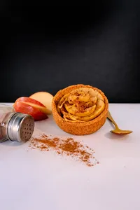 Tarta vegana manzana canela