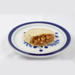 Gordita de papa con chorizo