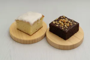 Lemon Cake + Brownie