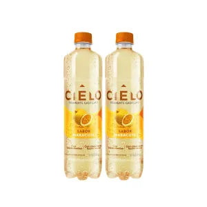 Pack (2 Agua Con Gas Cielo Sabor Maracuya Pet X 600 Ml)