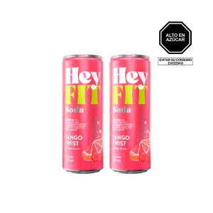 Pack (2 Hey Fit Toronja - Camu Camu Lata 355Ml)