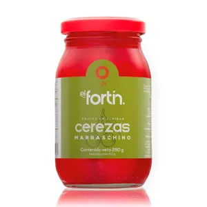Cerezas marraschino el fortin en almibar x 250 grs Cerezas marraschino el fortin en almibar x 250 grs