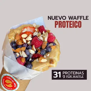 Nuevo Waffle Proteico Dulce
