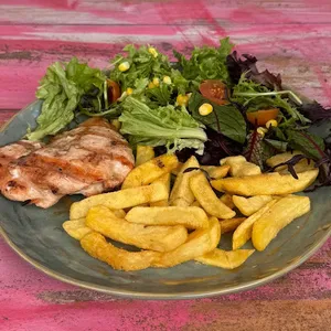 Pollo Con Papas fritas