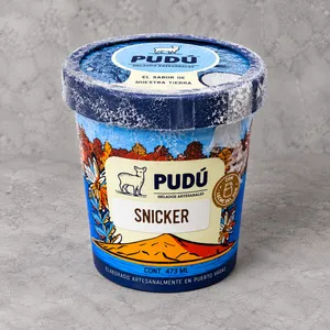 Helado Pudu Snicker