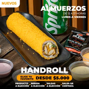 Handroll + Bebida + Salsa cortesía