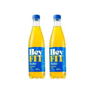 Pack 2 Gaseosas Hey Fit Golden Fizz Pet 600Ml