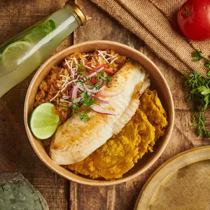 Combo caribe con Limonada de coco