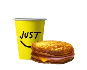 Cafe + Melty Jamon y Queso