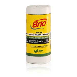 BOLSA BASURA BIOBRIO TIPO PAPELERA X 30 UNDS BIODEGRADABLE